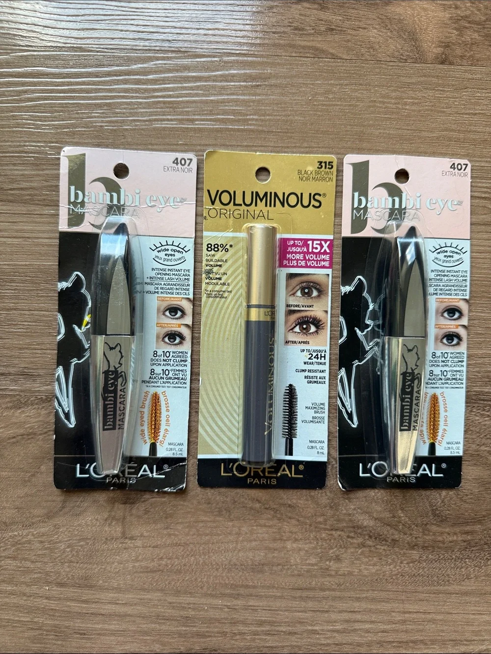 NWT Loreal Mascara Bundle Bambi Eye Voluminous Original
